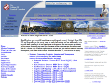 Tablet Screenshot of central-college.com